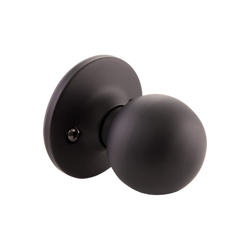 Design House Ball Dummy Door Knob in Matte Black - Image 1